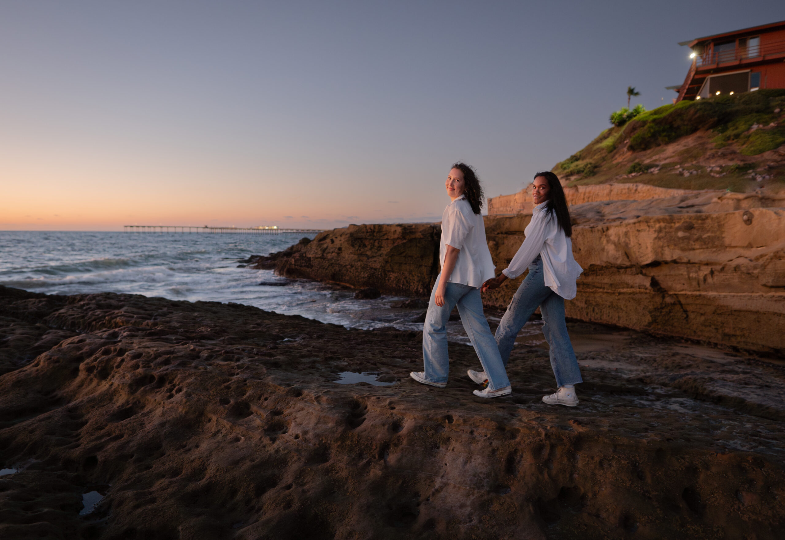 Sunset Cliffs Couple Photo