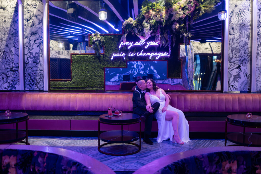 LGBTQ+ couple at San Diego engagement session Side Bar